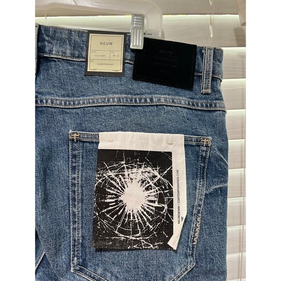NEUW Lou Slim Straight Mens Jeans - NWT MSRP‎ $199 Size 36x32 - Picture 9 of 10